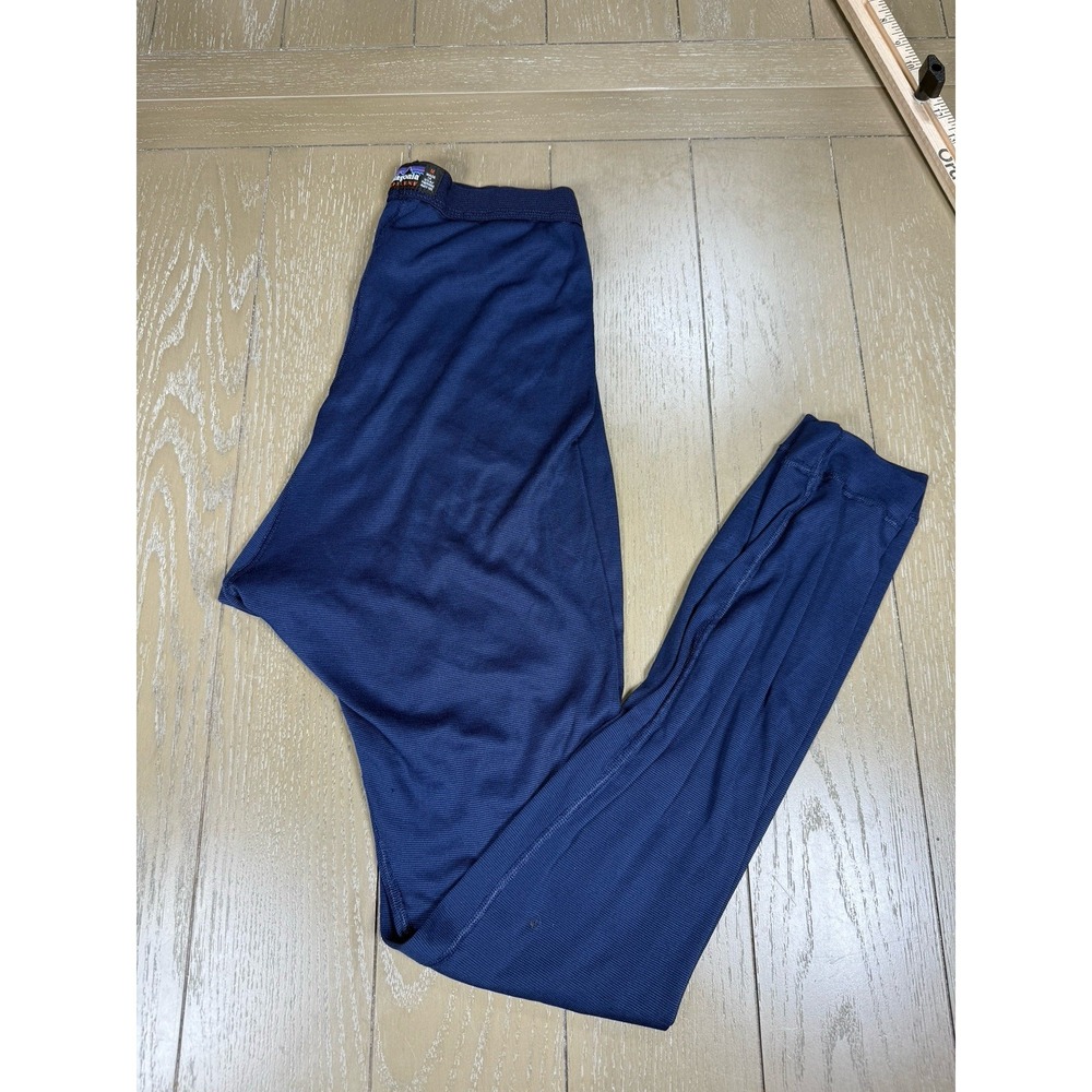 VINTAGE Patagonia Men Pants‎ Medium Navy Base Layer Capilene Activewear